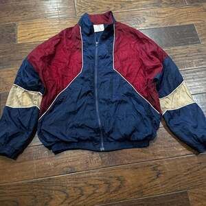 Vintage Avait Sportif Mens M Color Block Lined Windbreaker Jacket